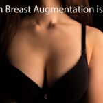 Woman in black bra with the words Which Breast Augmentation is Best?
