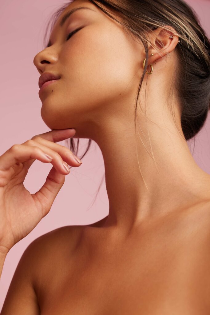 Close up of a beautiful woman